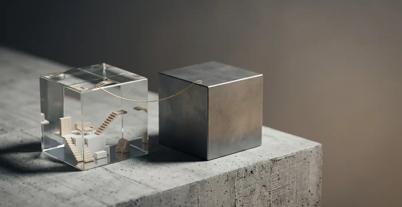 Concept visuel du démembrement de propriété et optimisation fiscale