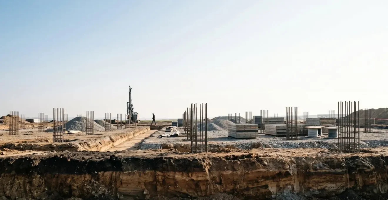 Chantier de reprise en sous-œuvre avec micropieux pour stabilisation de fondations